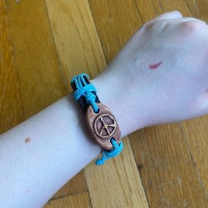 Peace Sign String Bracelet